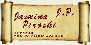 Jasmina Piroški vizit kartica